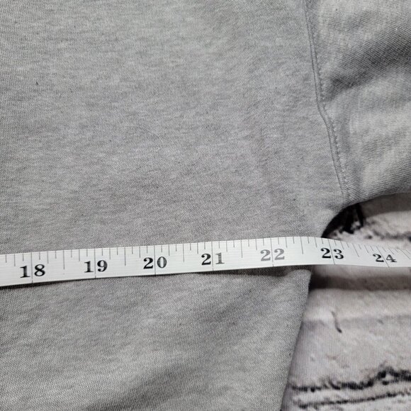 Old Navy Half Zip Oversized Gray Pullover Drawstring Hem Size M - Picture 11 of 12